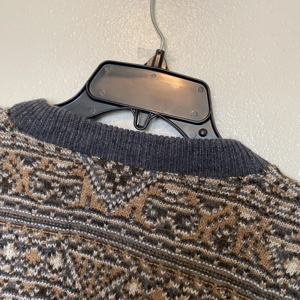 BOTTO Italian wool alpaca blend multi color long sleeve sweater XL - Picture 10 of 15